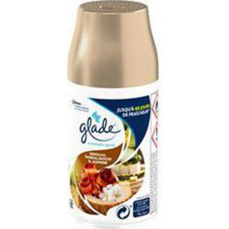 Glade Recharge Automatic Spray santal u0026 jasmin de Bali le spray de 269ml
