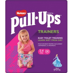 Huggies Couches bébé fille 2 - 4 ans 15 - 23Kg pull-ups