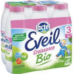 Lactel Eveil Lait liquide BIO, de 10 mois à 3 ans