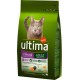 Ultima Croquettes Chat Stérilisé Adult Saumon 1,5Kg (lot de 4)