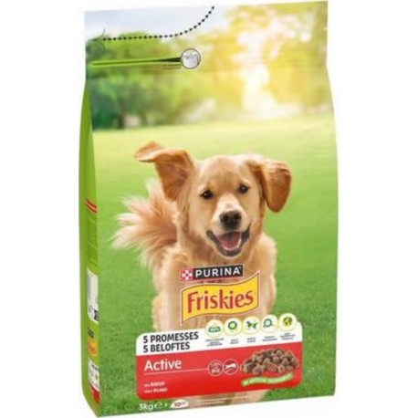 Friskies Croquettes Chiens Active Viandes 3Kg