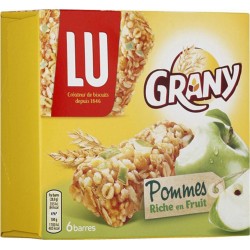 LU Grany Pommes Riche en Fruit 208g (lot de 6)