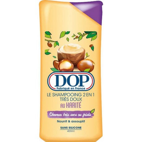 DOP Le Shampooing 2 en 1 Très Doux au Karité Sans Silicone 400ml (lot de 4)