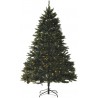 Homcom Sapin de Noël artificiel lumineux LED blanc chaud 200cm 830-191