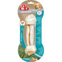 8 in 1 Os à mâcher Delights Pro dental poulet tailleL 100g