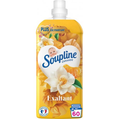 SOUPLINE 3D ADOUCISSANT TEXTILE MANDARINE & VANILLE x60 1280ml