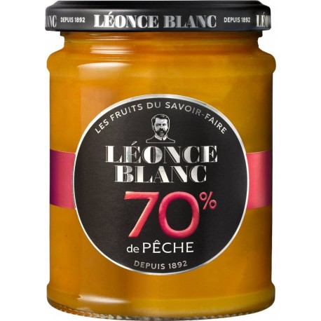 LEONCE BLANC Confiture pêche allégée en sucres 320g