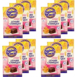 Sainte Lucie Lot 12x Levure Chimique 5 Sachets 10g les 12 unités