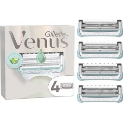 GILLETTE Lames de rasoir Pour Femme Satin Care Aloe Vera 4 recharges de lames de rasoir