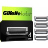 GILLETTE Lames de rasoir Labs Exfoliantes 4 recharges de lames