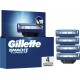 GILLETTE Lames de rasoir Pour Homme Mach 3 Turbo lot de 4 recharges de lames
