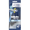 GILLETTE Rasoirs Jetables Blue 3 Smooth 4 rasoirs