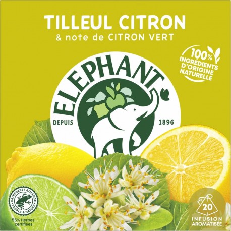ELEPHANT 20P INF TILLEUL CITRON EL