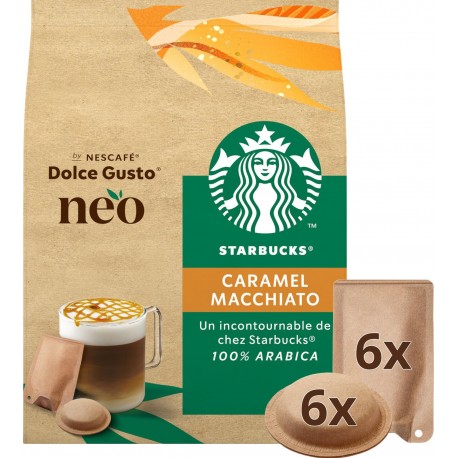 STARBUCKS 6 CAPS 6 ST CARAMEL STBCK