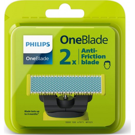 PHILIPS Lames de rasoir Pour Homme OneBlade Anti-Friction
