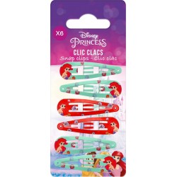 DISNEY Pinces à Cheveux Clic Clac imprimées Princess