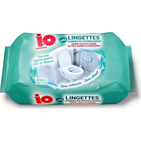 NC IO PAPIER TOILETTE HUMIDE LINGETTE IMPREGNEE ADULTE RECHARGE NON ECOLOGIQUE 42CT 1CT