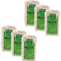 Grain De Frais Lot 6x Haricot Lingot Blanc Paquet 1Kg les 6 unités de 1.0Kg